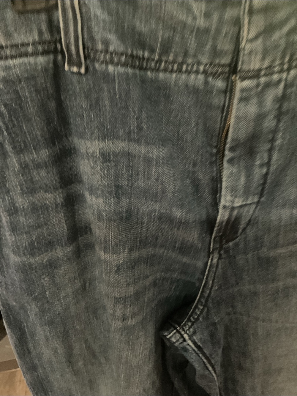 Pilcro Wide Leg High-Rise Jeans in Blue Denim - Picture 6 of 6